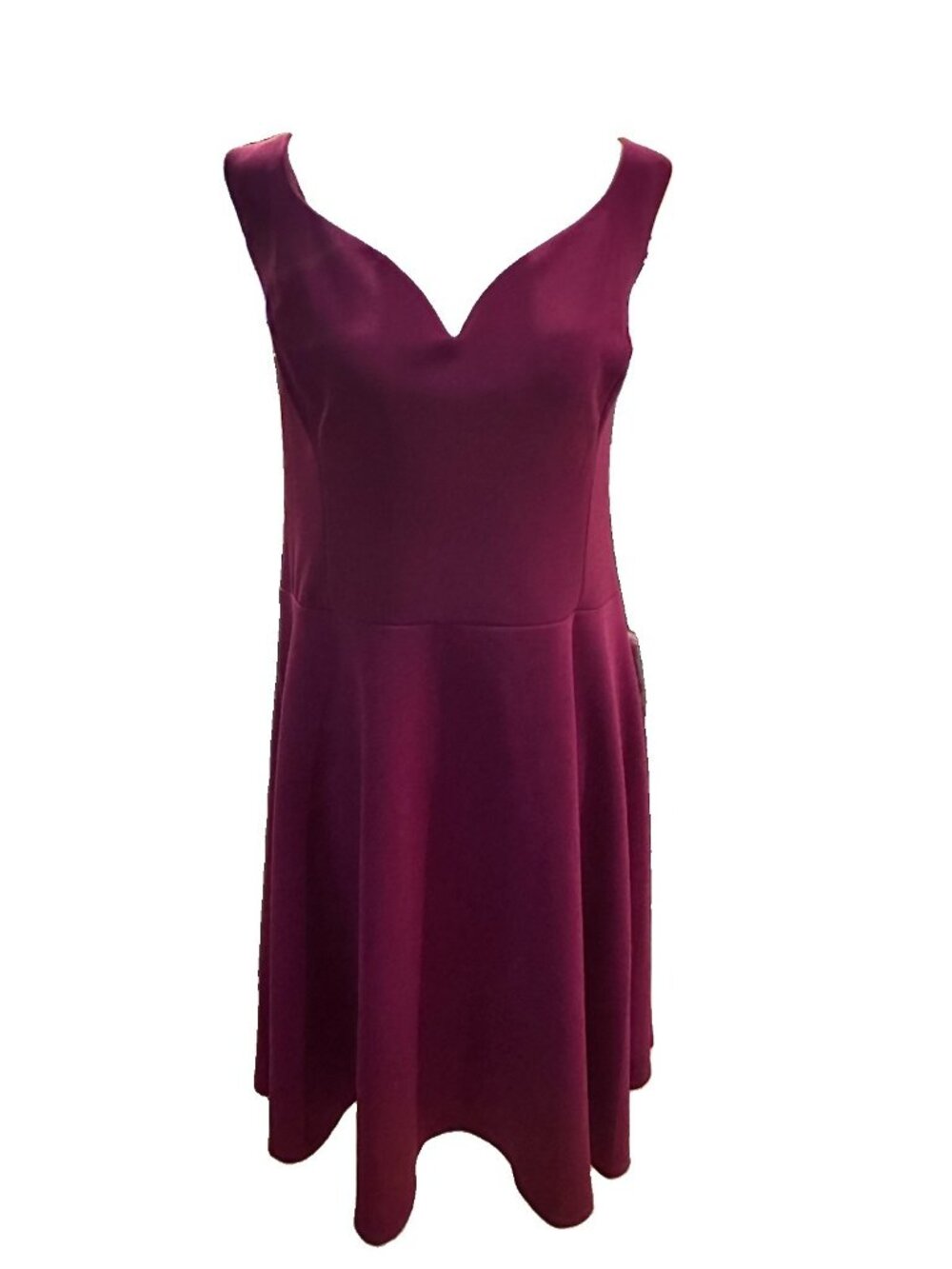 NWT B Darlin Dress Magenta  A-Line Sleeveless Cutout Back Sweetheart Neck Sz 20